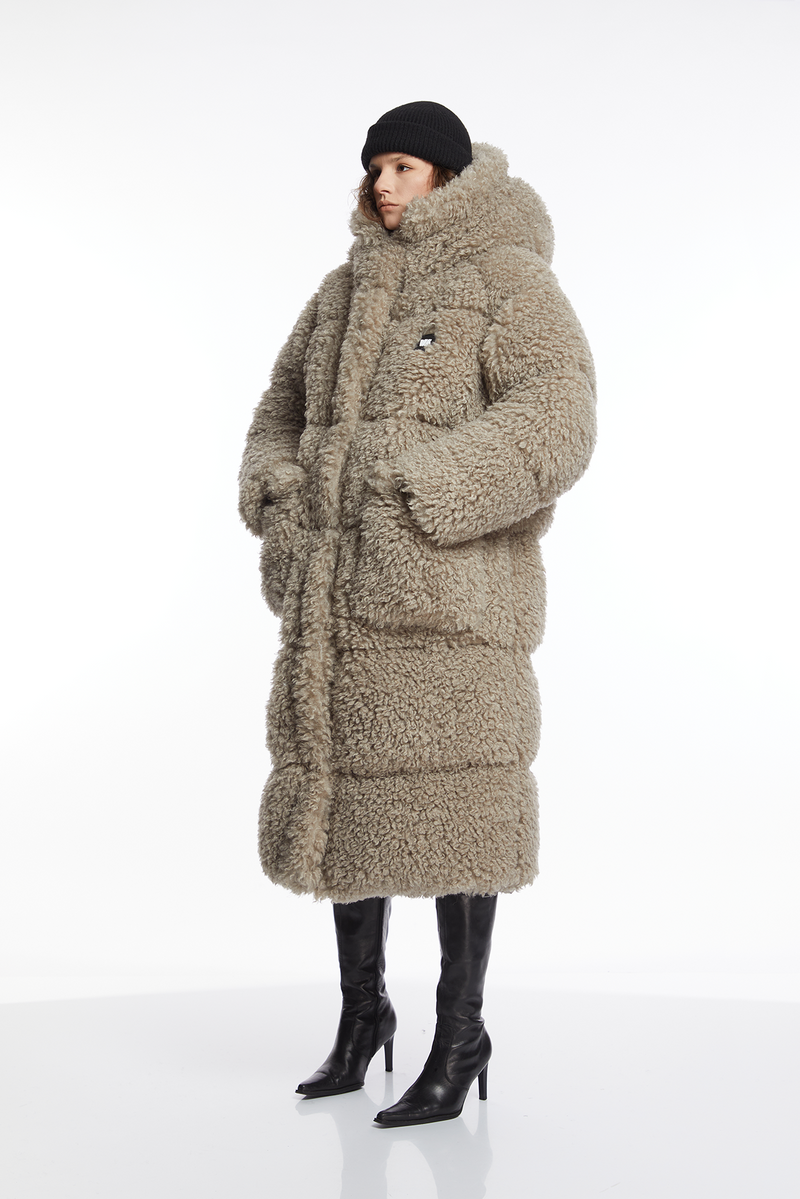 KIM coat FUR beige